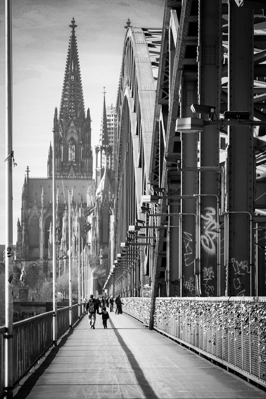 Köln Dom Brücke Hohenzollernbrücke ClaudiaGrunewald.Art cg-fotografie
